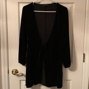 Zara velvet wrap dress in XS, worn only once